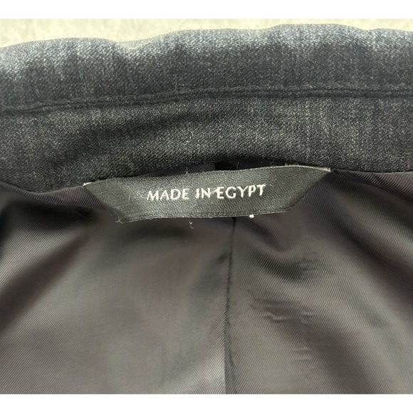 charcoal Banana‎ Republic 2pc Pant Suit all season wool tailored slim fit 44 L - Picture 5 of 16